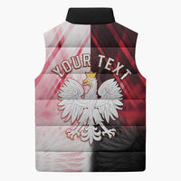 Personalized Poland Crowned Eagle Sleeveless Puffer Jacket Special Style - Wonder Print Shop