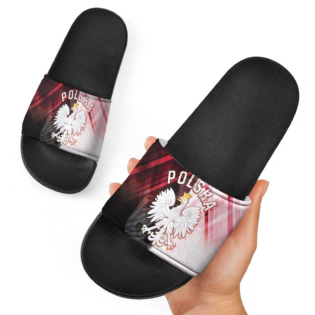 Poland Crowned Eagle Slide Sandals Special Style - Wonder Print Shop