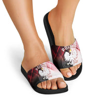 Poland Crowned Eagle Slide Sandals Special Style - Wonder Print Shop