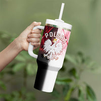 Personalized Poland Crowned Eagle Tumbler With Handle Special Style - Wonder Print Shop