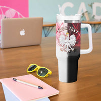 Personalized Poland Crowned Eagle Tumbler With Handle Special Style - Wonder Print Shop