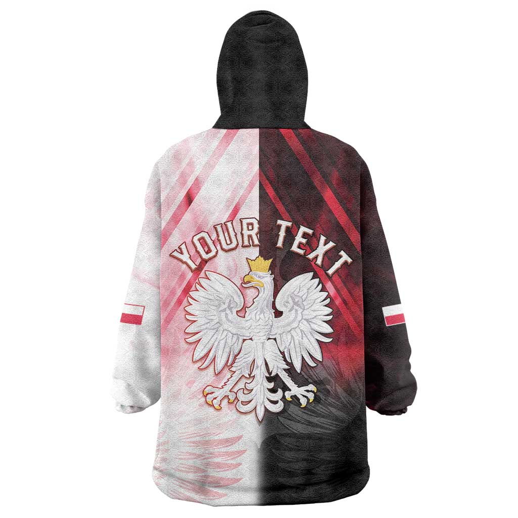 Personalized Poland Crowned Eagle Wearable Blanket Hoodie Special Style - Wonder Print Shop