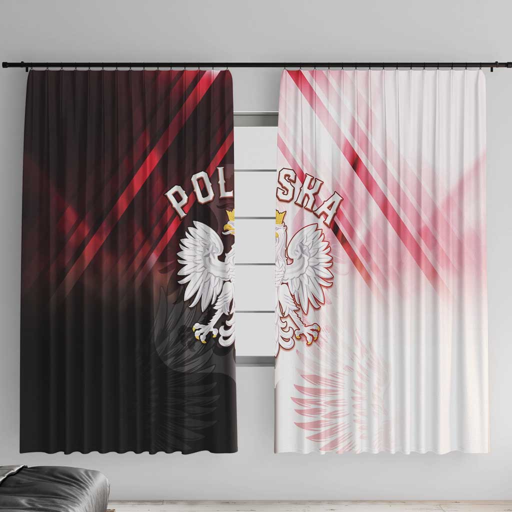 Poland Crowned Eagle Window Curtain Special Style - Wonder Print Shop