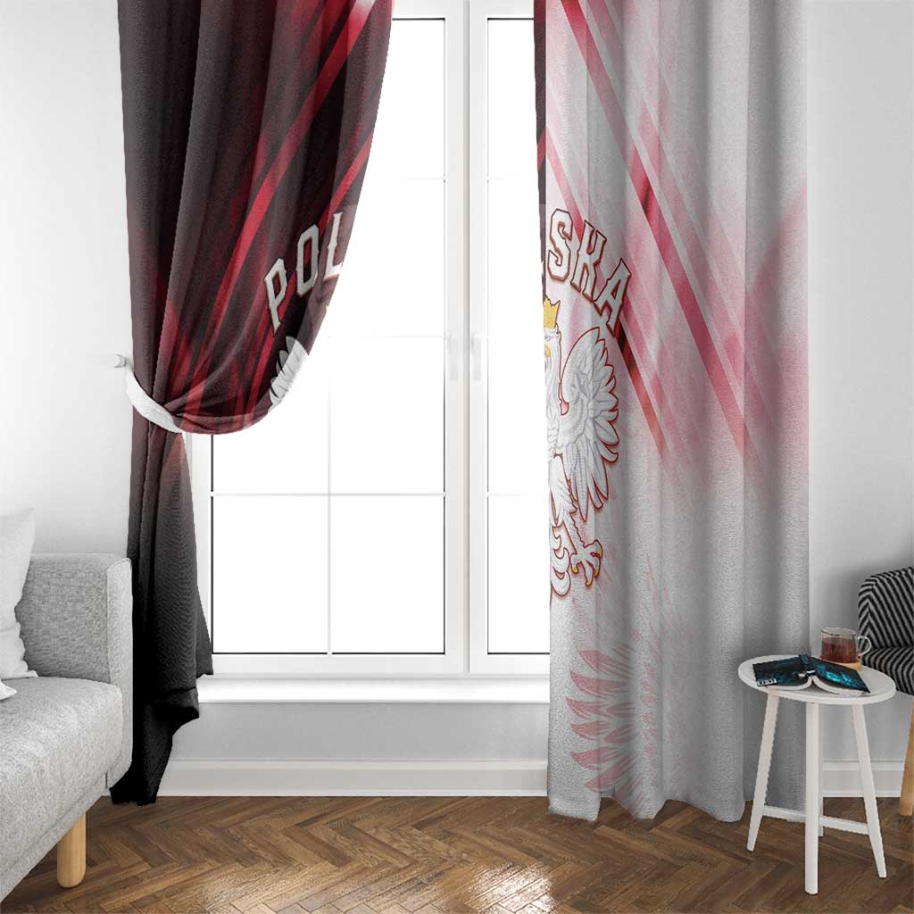 Poland Crowned Eagle Window Curtain Special Style - Wonder Print Shop