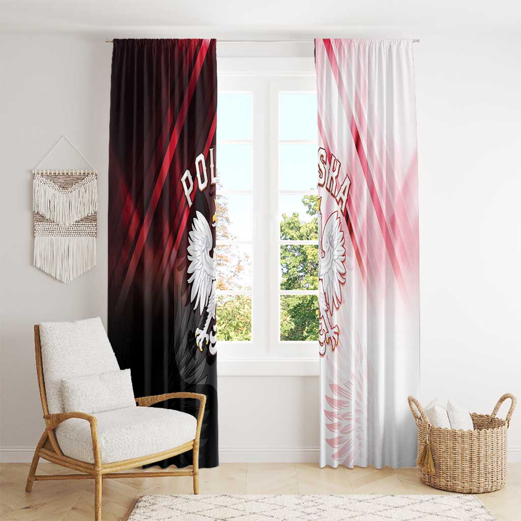 Poland Crowned Eagle Window Curtain Special Style - Wonder Print Shop
