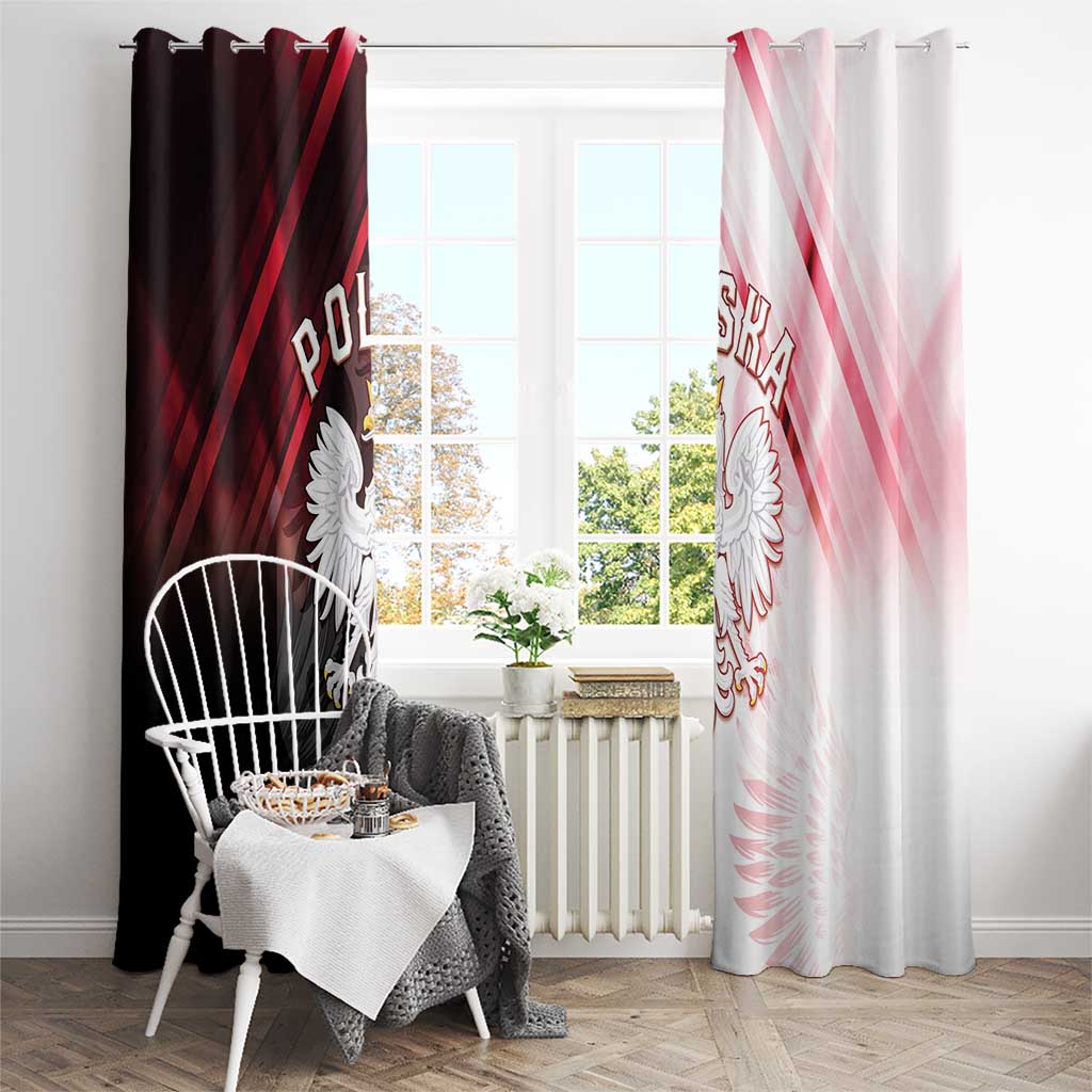 Poland Crowned Eagle Window Curtain Special Style - Wonder Print Shop