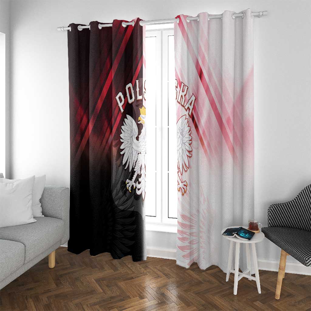 Poland Crowned Eagle Window Curtain Special Style - Wonder Print Shop