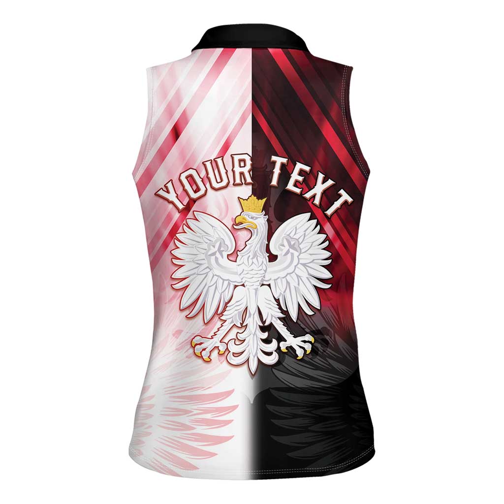 Personalized Poland Crowned Eagle Women Sleeveless Polo Shirt Special Style - Wonder Print Shop