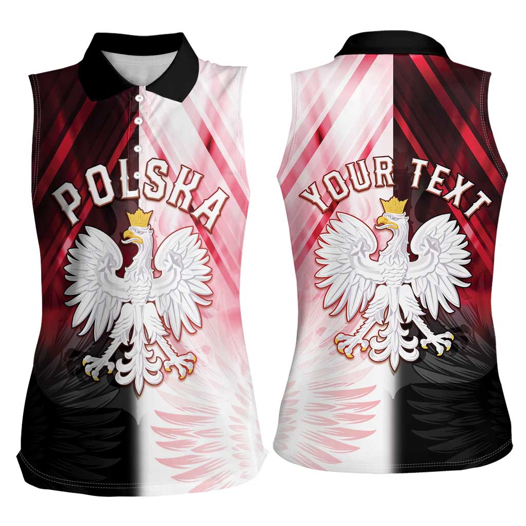 Personalized Poland Crowned Eagle Women Sleeveless Polo Shirt Special Style - Wonder Print Shop