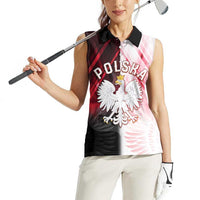 Personalized Poland Crowned Eagle Women Sleeveless Polo Shirt Special Style - Wonder Print Shop