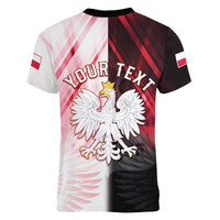 Personalized Poland Crowned Eagle Women V-Neck T-Shirt Special Style - Wonder Print Shop