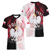 Personalized Poland Crowned Eagle Women V-Neck T-Shirt Special Style - Wonder Print Shop