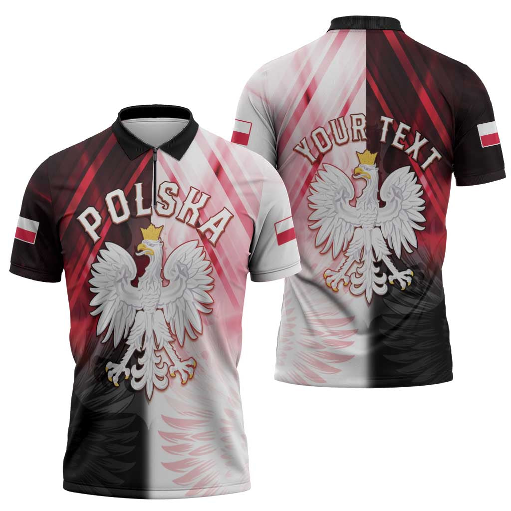 Personalized Poland Crowned Eagle Zipper Polo Shirt Special Style - Wonder Print Shop