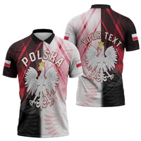 Personalized Poland Crowned Eagle Zipper Polo Shirt Special Style - Wonder Print Shop