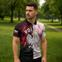 Personalized Poland Crowned Eagle Zipper Polo Shirt Special Style - Wonder Print Shop