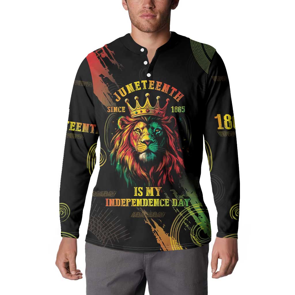 Juneteenth Is My Independence Day Button Sweatshirt