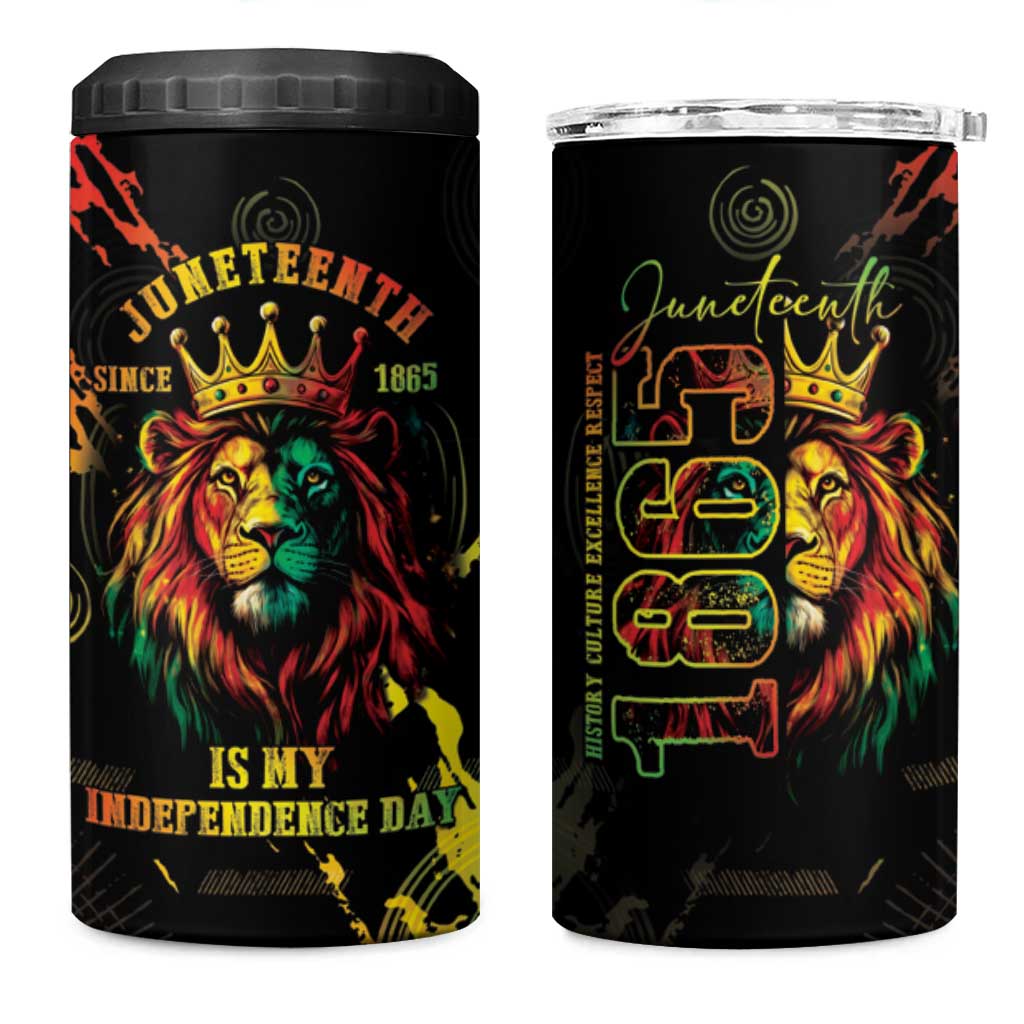 Juneteenth Is My Independence Day 4 in 1 Can Cooler Tumbler