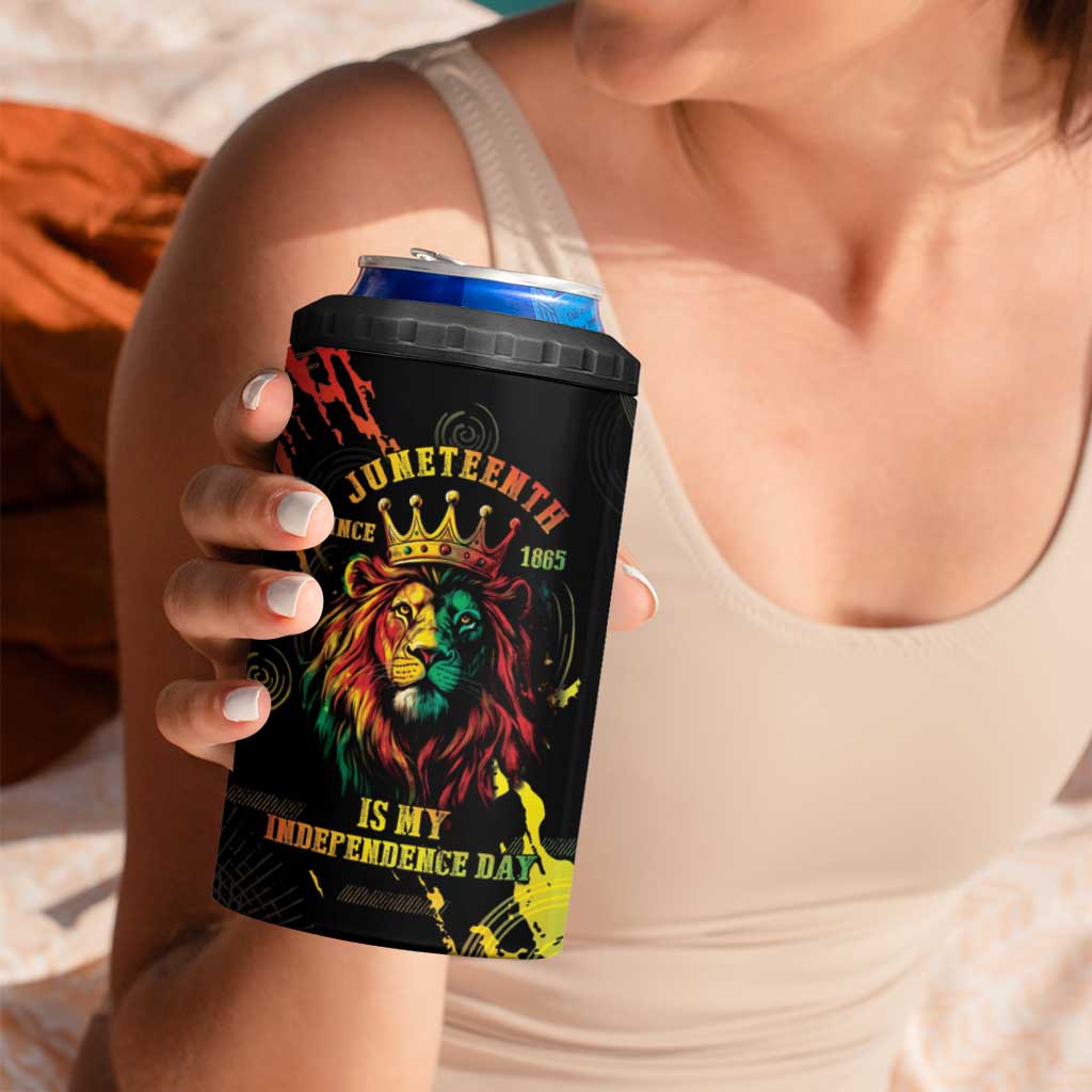Juneteenth Is My Independence Day 4 in 1 Can Cooler Tumbler