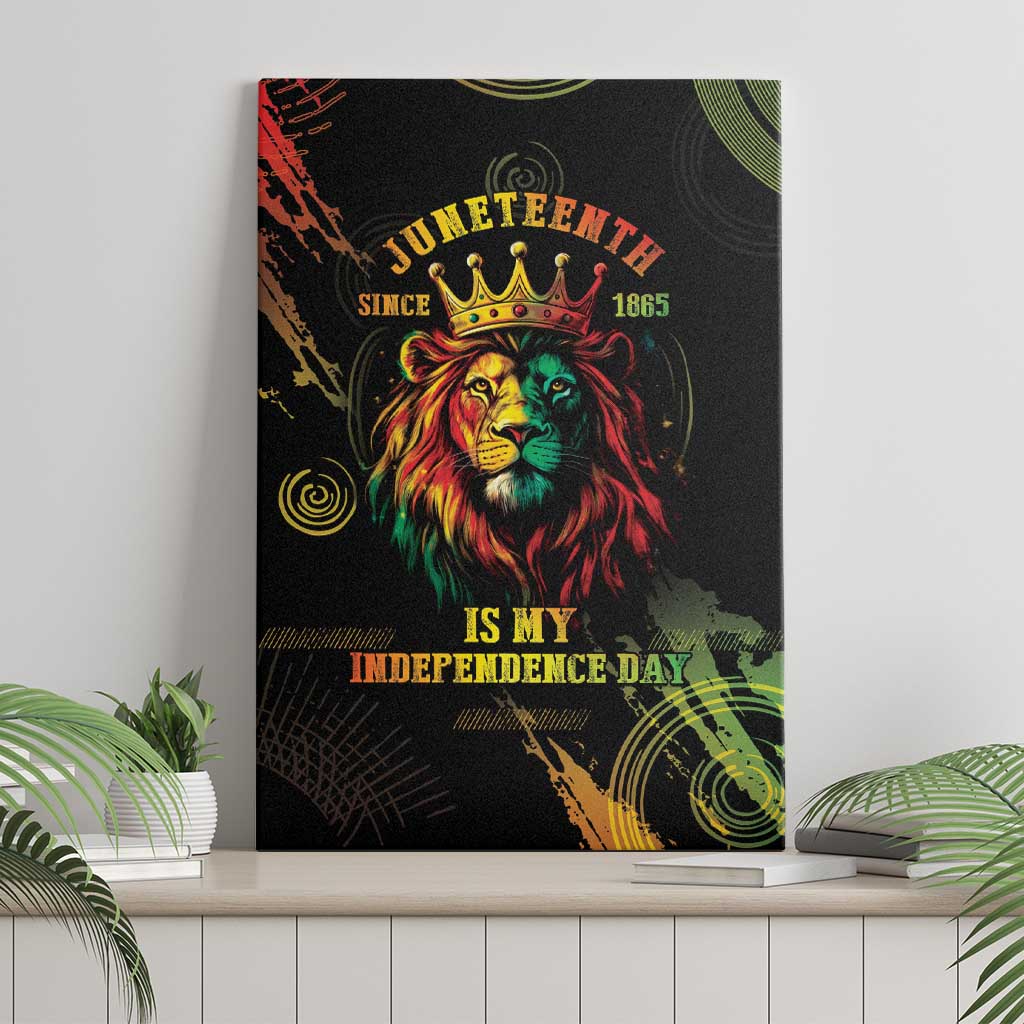 Juneteenth Is My Independence Day Canvas Wall Art