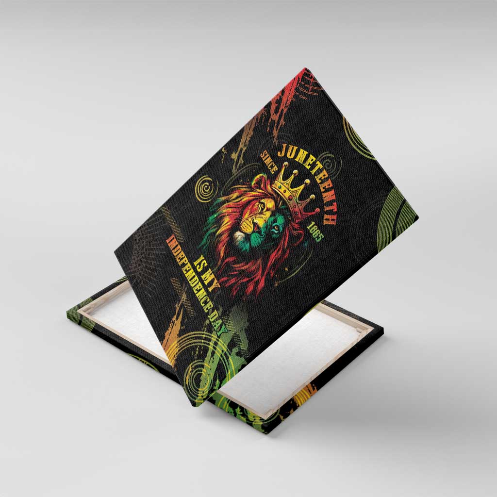 Juneteenth Is My Independence Day Canvas Wall Art