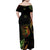 Juneteenth Is My Independence Day Family Matching Off Shoulder Maxi Dress and Hawaiian Shirt