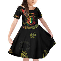 Juneteenth Is My Independence Day Family Matching Off Shoulder Short Dress and Hawaiian Shirt