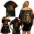 Juneteenth Is My Independence Day Family Matching Off Shoulder Short Dress and Hawaiian Shirt