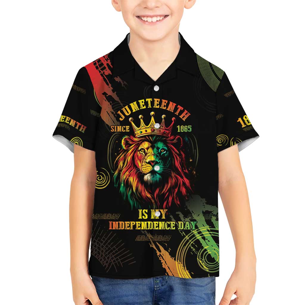 Juneteenth Is My Independence Day Family Matching Puletasi and Hawaiian Shirt