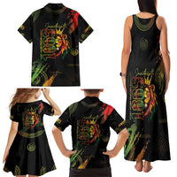 Juneteenth Is My Independence Day Family Matching Tank Maxi Dress and Hawaiian Shirt