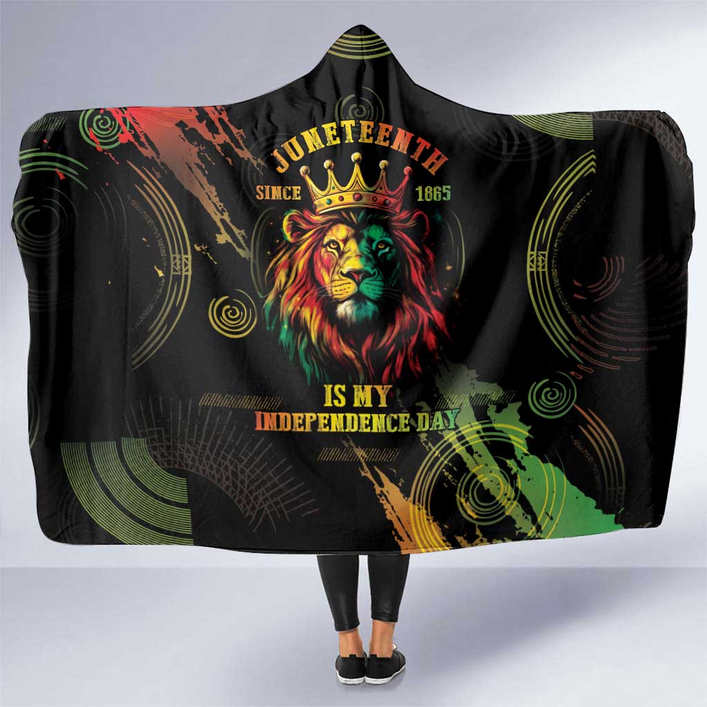 Juneteenth Is My Independence Day Hooded Blanket
