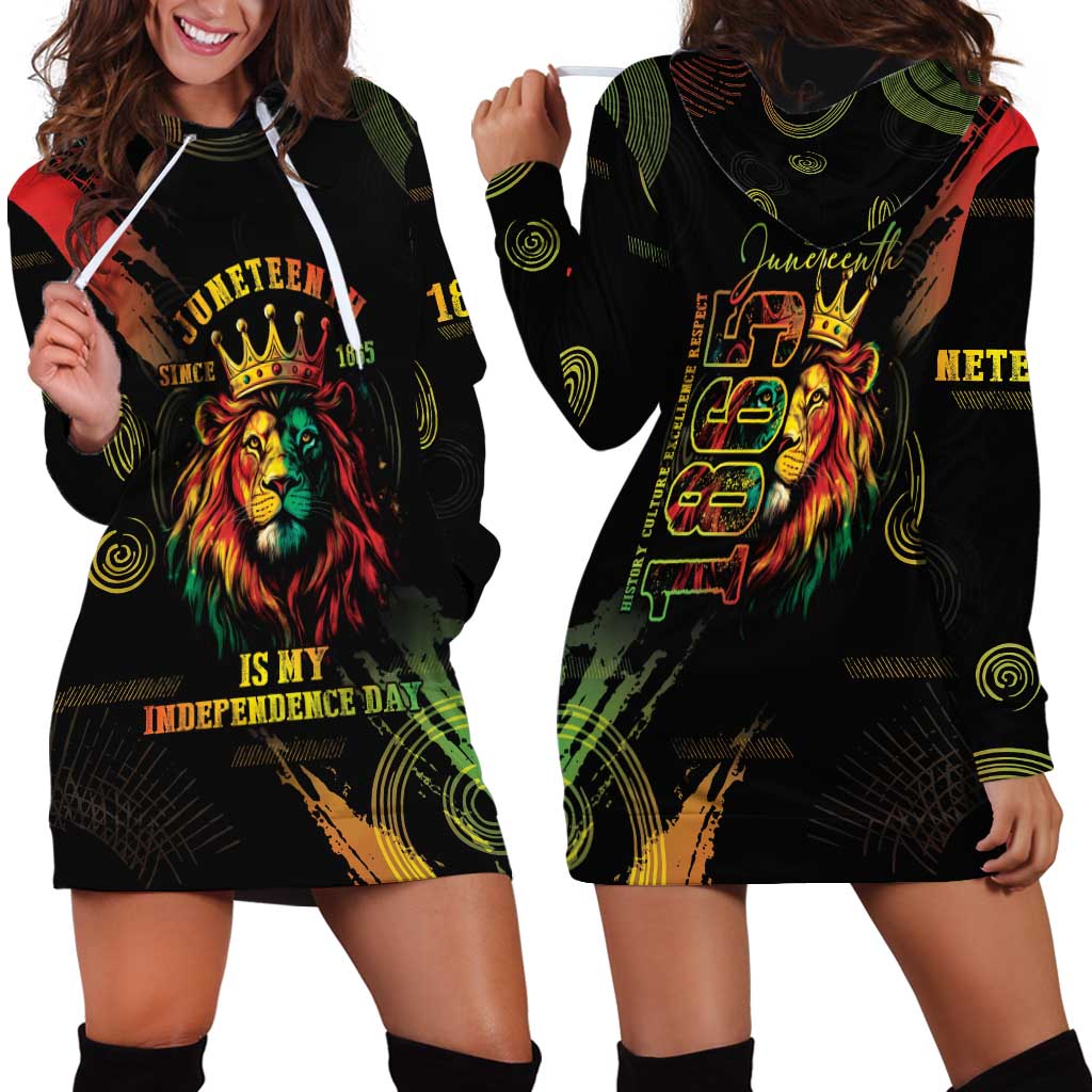 Juneteenth Is My Independence Day Hoodie Dress