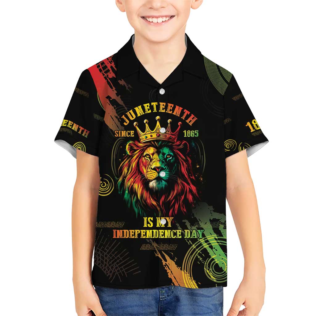 Juneteenth Is My Independence Day Kid Hawaiian Shirt