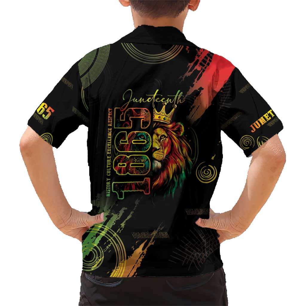 Juneteenth Is My Independence Day Kid Hawaiian Shirt