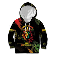 Juneteenth Is My Independence Day Kid Hoodie