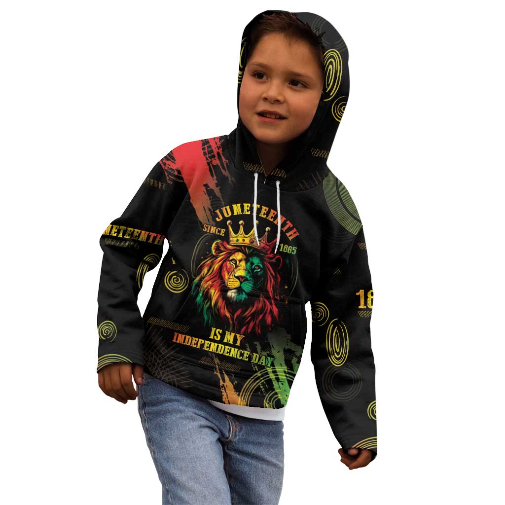 Juneteenth Is My Independence Day Kid Hoodie