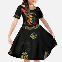 Juneteenth Is My Independence Day Kid Short Sleeve Dress