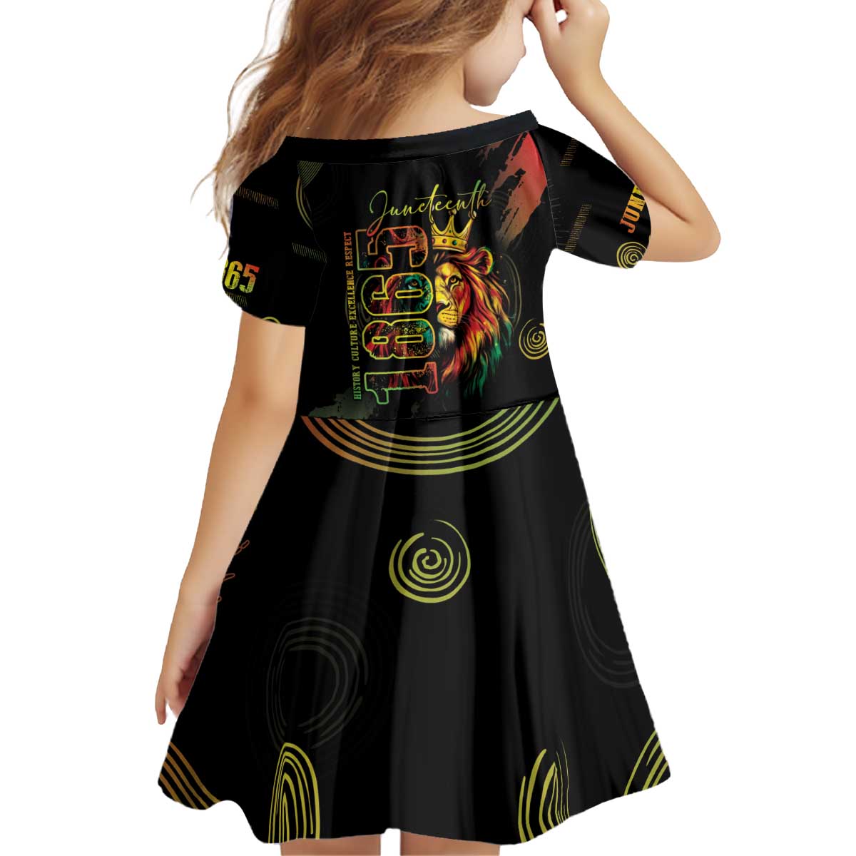 Juneteenth Is My Independence Day Kid Short Sleeve Dress