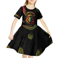 Juneteenth Is My Independence Day Kid Short Sleeve Dress