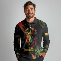 Juneteenth Is My Independence Day Long Sleeve Polo Shirt