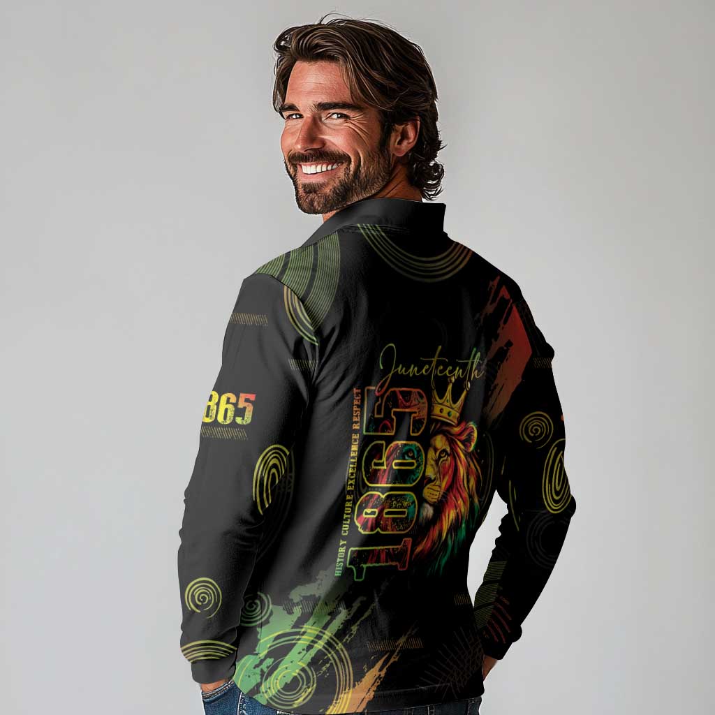 Juneteenth Is My Independence Day Long Sleeve Polo Shirt