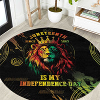Juneteenth Is My Independence Day Round Carpet