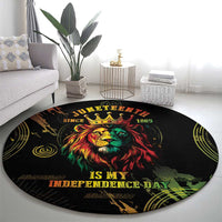 Juneteenth Is My Independence Day Round Carpet