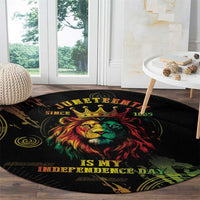 Juneteenth Is My Independence Day Round Carpet