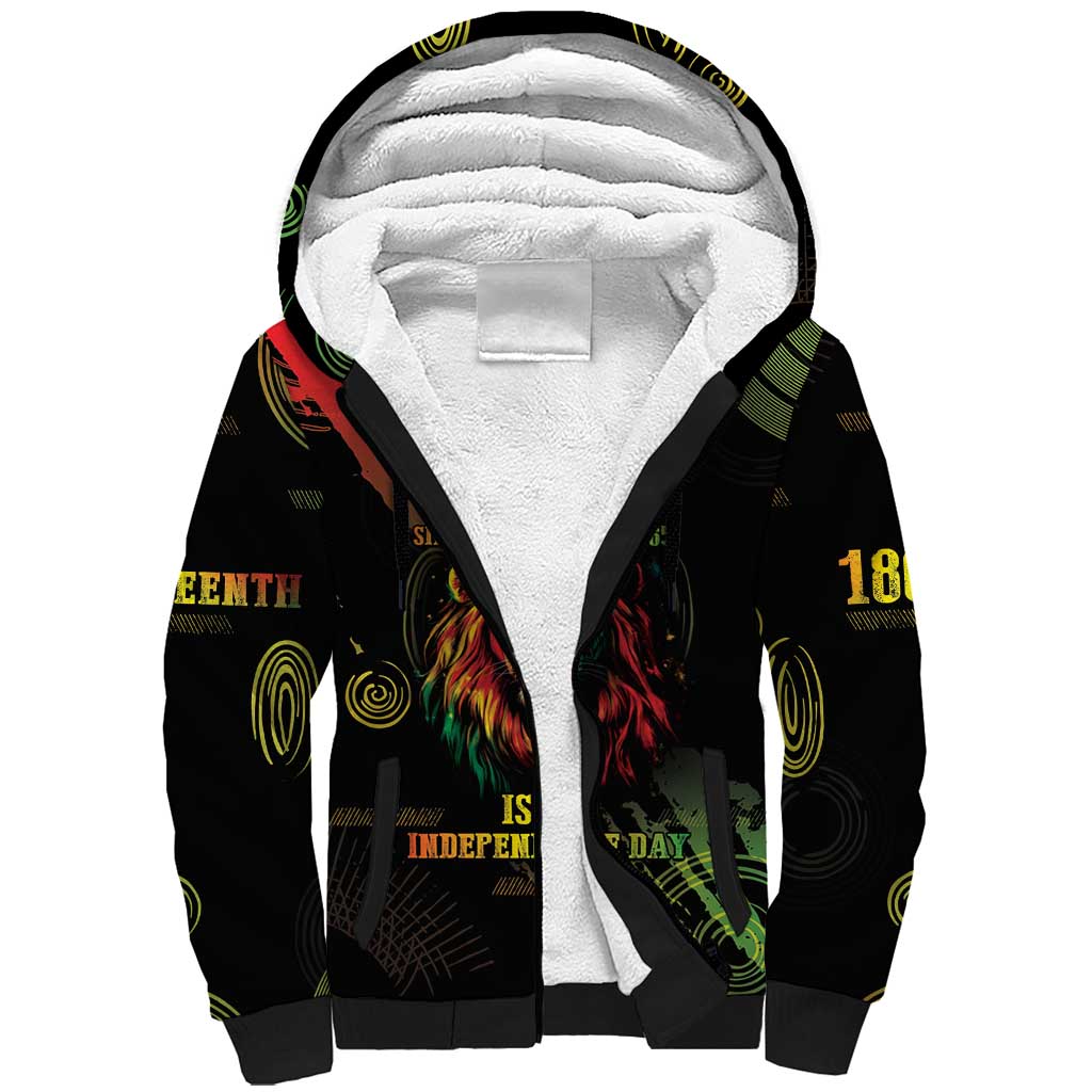 Juneteenth Is My Independence Day Sherpa Hoodie