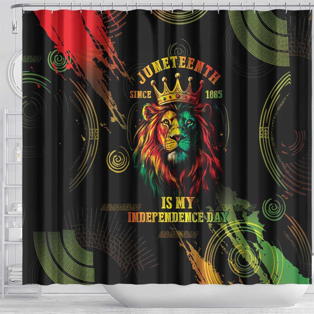 Juneteenth Is My Independence Day Shower Curtain