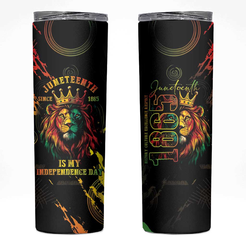 Juneteenth Is My Independence Day Skinny Tumbler