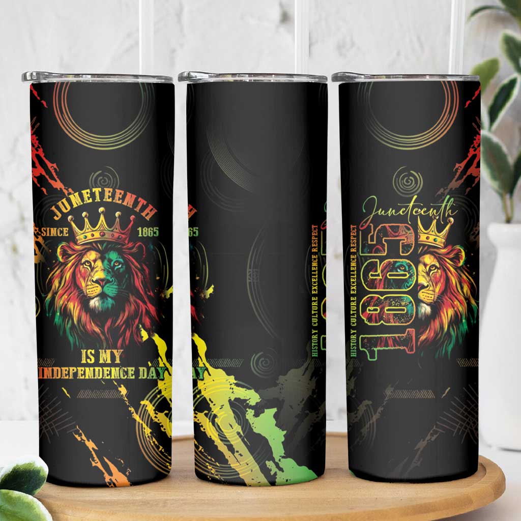 Juneteenth Is My Independence Day Skinny Tumbler