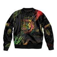 Juneteenth Is My Independence Day Sleeve Zip Bomber Jacket