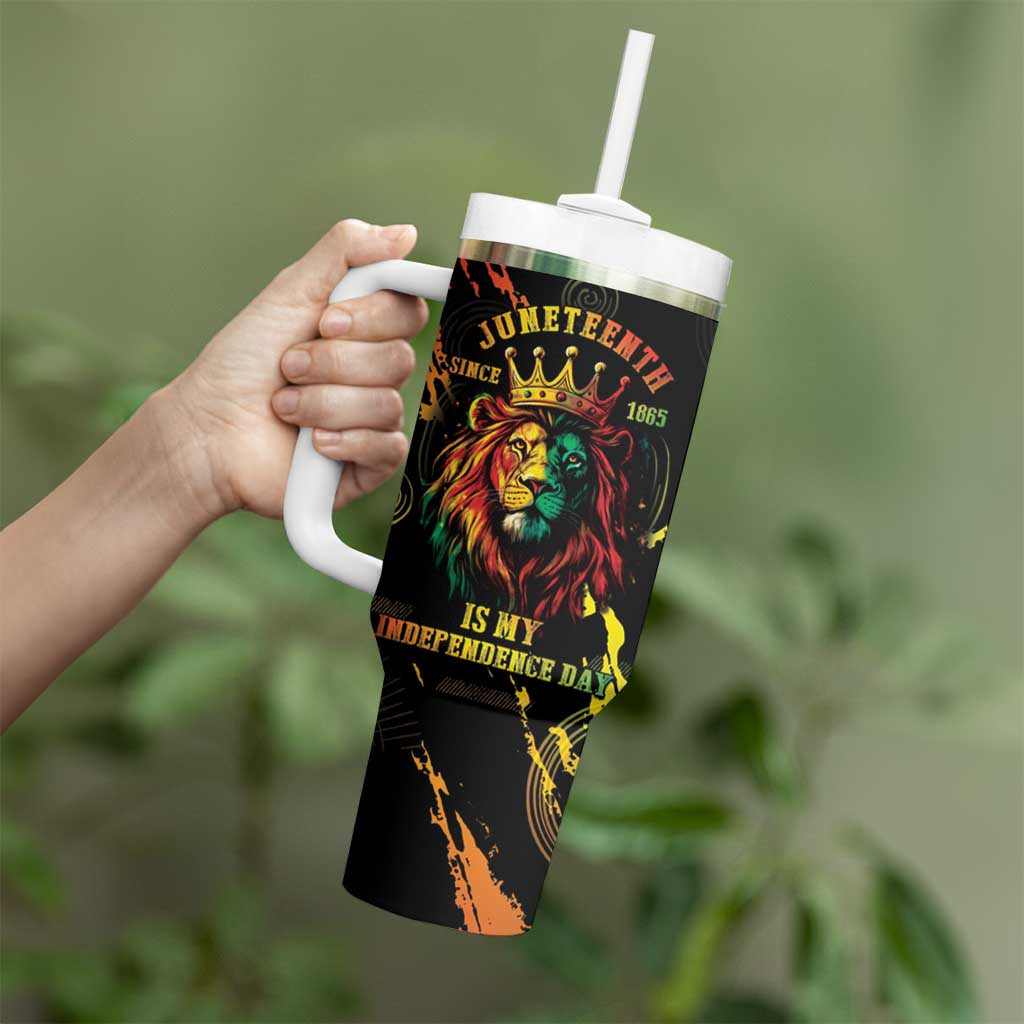 Juneteenth Is My Independence Day Tumbler With Handle