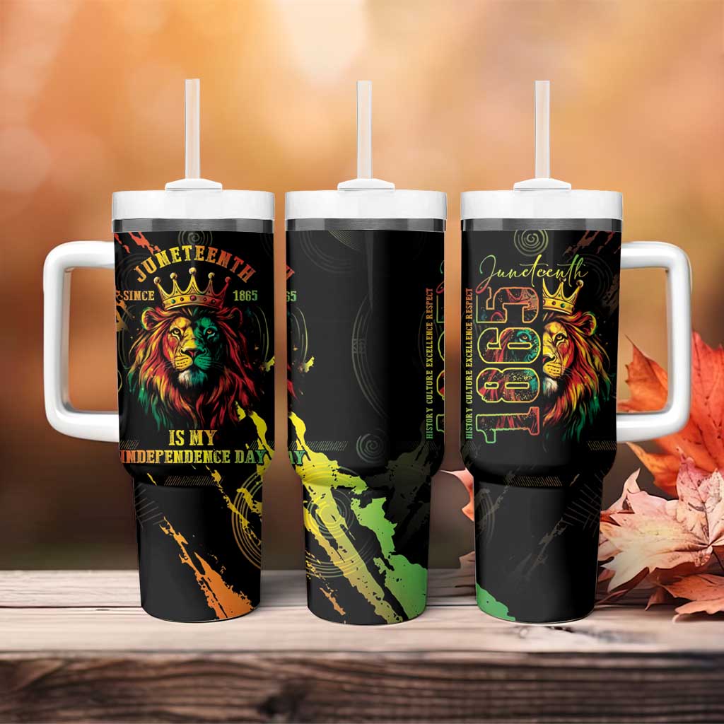 Juneteenth Is My Independence Day Tumbler With Handle